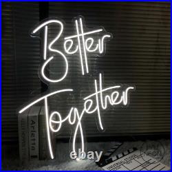 Custom Neon Signs Better Together Vintage Neon Light Lamp for Wall Wedding Decor Custom Neon Signs Better Together Vintage Neon Light Lamp for Wall Wedding Decor