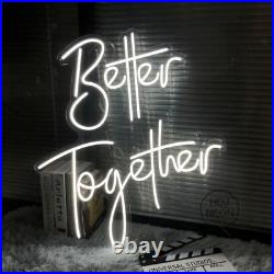 Custom Neon Signs Better Together Vintage Neon Light Lamp for Wall Wedding Decor Custom Neon Signs Better Together Vintage Neon Light Lamp for Wall Wedding Decor