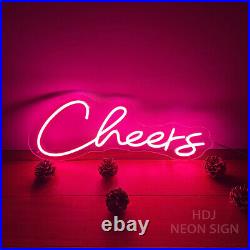 Custom Neon Signs Cheers Vintage Neon Signs Night Light for Bar Room Wall Decor
