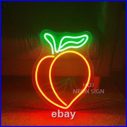 Custom Neon Signs Peach Vintage Night Light LED Neon Light Home Shop Wall Decor