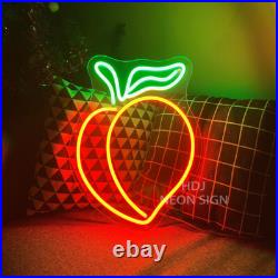 Custom Neon Signs Peach Vintage Night Light LED Neon Light Home Shop Wall Decor