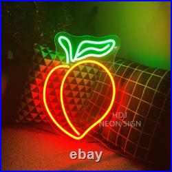 Custom Neon Signs Peach Vintage Night Light LED Neon Light Home Shop Wall Decor