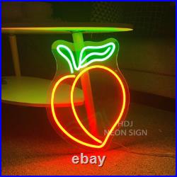Custom Neon Signs Peach Vintage Night Light LED Neon Light Home Shop Wall Decor