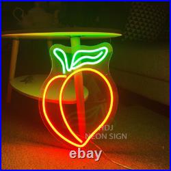 Custom Neon Signs Peach Vintage Night Light LED Neon Light Home Shop Wall Decor