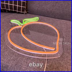 Custom Neon Signs Peach Vintage Night Light LED Neon Light Home Shop Wall Decor