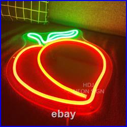 Custom Neon Signs Peach Vintage Night Light LED Neon Light Home Shop Wall Decor