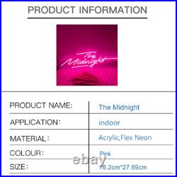 Custom Neon Signs The Midnight Vintage Neon Light Wall Sign Restaurant Bar Decor