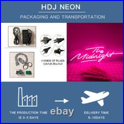 Custom Neon Signs The Midnight Vintage Neon Light Wall Sign Restaurant Bar Decor