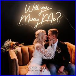 Custom Neon Signs Will you marry me Vintage Light for Party Wall Wedding Decor