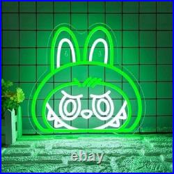 Cute Monster Flex LED Neon Sign 18x18 Light Man Vintage Display Bar Wall Decor Cute Monster Flex LED Neon Sign 18x18 Light Man Vintage Display Bar Wall Decor