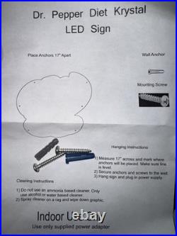 Dr Pepper Diet Vintage Est 1885 Soft Drink TX 24 X 22Neon Sign Light Lamp HD