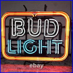 EUC Vintage 80s Bud Light Beer Neon Sign Super Clean Works Great 20x14.5 RWB EUC Vintage 80s Bud Light Beer Neon Sign Super Clean Works Great 20x14.5 RWB