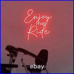 Enjoy the Ride LED Neon Sign 15x24 Light Man Cave Display Vintage Gym Wall Enjoy the Ride LED Neon Sign 15x24 Light Man Cave Display Vintage Gym Wall