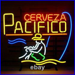 Erveza Pacific With Surfer Neon Sign Vintage Shop Lamp Express Shipping