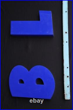 Esso Blue Vintage Petrol Station Neon Sign Original Acrylic Letters Iron Fitting Esso Blue Vintage Petrol Station Neon Sign Original Acrylic Letters Iron Fitting