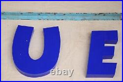 Esso Blue Vintage Petrol Station Neon Sign Original Acrylic Letters Iron Fitting Esso Blue Vintage Petrol Station Neon Sign Original Acrylic Letters Iron Fitting