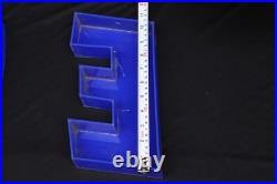 Esso Blue Vintage Petrol Station Neon Sign Original Acrylic Letters Iron Fitting Esso Blue Vintage Petrol Station Neon Sign Original Acrylic Letters Iron Fitting