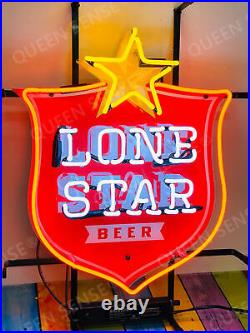 Express shipping Lone Stone Beer With Acrylic Bar Neon Light Sign Cave Vintage