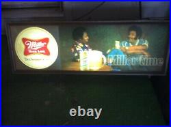 Extremely Rare Vintage Miller Lite Beer Neon Bar Light Sign