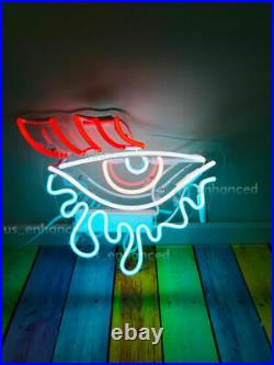 Eye Tears Real Glass Pub Artwork Vintage Boutique Neon Light Sign Decor 14