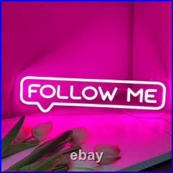 Follow Me Flex Neon Sign 26x7 Light Man Cave Display Vintage Wall Decor