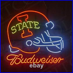 Football State Neon Light Sign Bar Vintage Home Pub Beer Artwork Patio