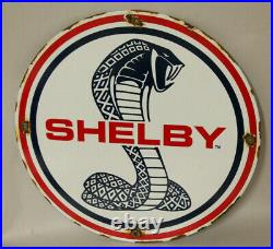 Ford Shelby Mustang Porcelain Enamel Signs Gas Pump Vintage Style Advertising