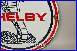Ford Shelby Mustang Porcelain Enamel Signs Gas Pump Vintage Style Advertising