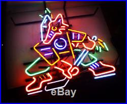 Fox Hockey Vintage Bistro Man Neon Sign Light Handmade Home Room Wall Poster