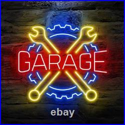 Garage Neon Sign 30x30 Light Man Cave Car Garage Vintage Workshop Wall Decor