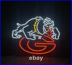Georgia Bull Dogs G Eye-catching Window Wall Glass Gift Neon Sign Vintage