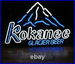 Glacier Beer Mountain Gift Neon Light Handcraft Decor Vintage Beer Bar Sign