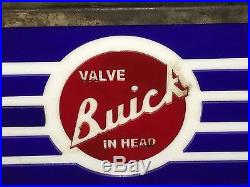 Gm Buick Motor Car Dealership Garage Vintage Light Box Sign Nt Porcelain Neon