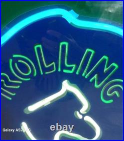 Great Vintage 1980s Rolling Rock Beer Genuine neon sign Bar Pub Light Sign