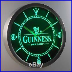 Guinness Vintage Draught 3D Neon Sign LED Wall Clock NC0090-G
