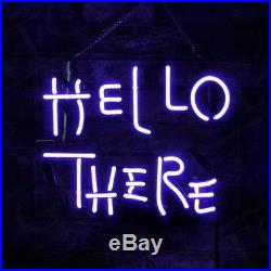 HELLO THERE' Boutique Porcelain Neon Sign Beer Vintage Gift Store Decor Custom