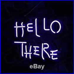 HELLO THERE' Boutique Porcelain Neon Sign Beer Vintage Gift Store Decor Custom
