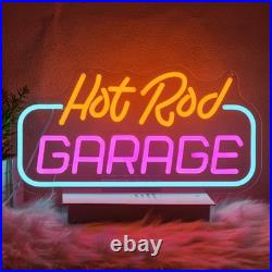 HOT RD Garage LED Neon Sign 26x12 Light Man Cave Room Vintage Wall Decor