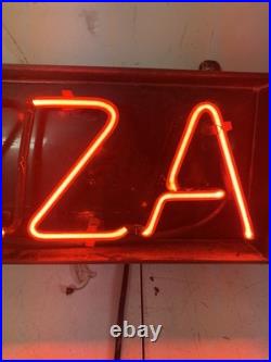 Hanging Pizza Neon Light Sign Lamp Glass Vintage Man Cave Polytronic Hanging Pizza Neon Light Sign Lamp Glass Vintage Man Cave Polytronic
