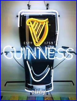 Harp Can Dark Beer Vintage Style Neon Sign Light 19x15 Beer Shop Wall Decor