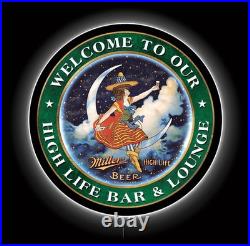 High Life LED Sign Vintage Bar Man Cave Garage Memorabilia Decor Hanging 23