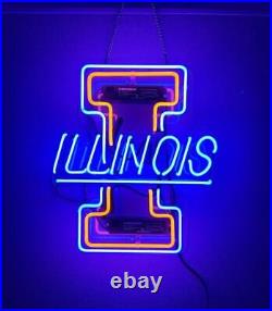 IIIinois Vintage Neon Sign Decor Beer Bar Sign Custom Neon Glass
