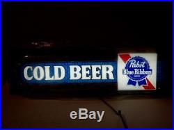 INCREDIBLE Pabst Blue Ribbon PBR Neon Light up Sign Vintage survivor! COLD BEER