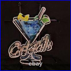 Ice Cocktail Neon Sign Bar Shop Vintage Style Acrylic Free Expedited Shipping