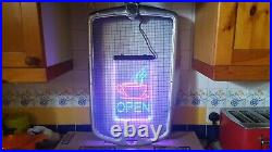 Illuminated sign used Vintage Neon Cafe Advertising Shop Sign Man cave Retro