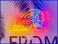 Indian Motorcycles Visual Neon Sign Vintage Pub Club Wall Artwork 19 Indian Motorcycles Visual Neon Sign Vintage Pub Club Wall Artwork 19