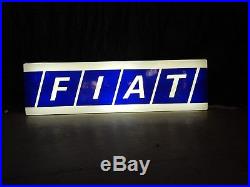 Insegna Luminosa Vintage Neon Fiat Old Sign Garage 131 X1/9 Uno Turbo Abarth Etc