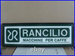 Insegna neon caffè Rancilio old vintage sign coffee