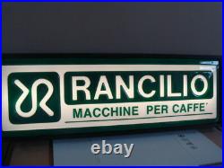 Insegna neon caffè Rancilio old vintage sign coffee