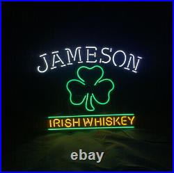 Jameson Irish Wiskey Clover Beer Pub Handmade Vintage Neon Sign